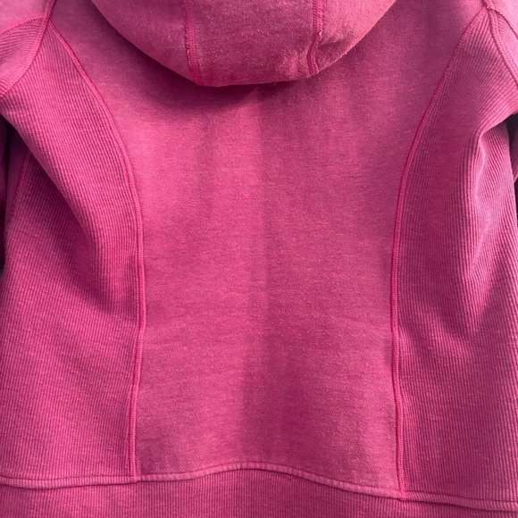 Lululemon Scuba Full Zip Hoodie Jacket Fuchsia Pink Size 6 Thumbholes - Picture 15 of 16